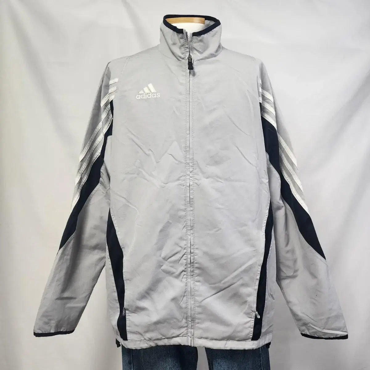 (jss495) L 아디다스 올드스쿨 바람막이 . adidas